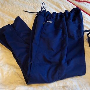 Greys anatomy active navy blue scrub pants